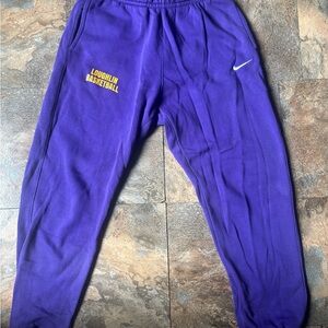 Nike Purple Sweatpants Comfortable Athletic Joggers